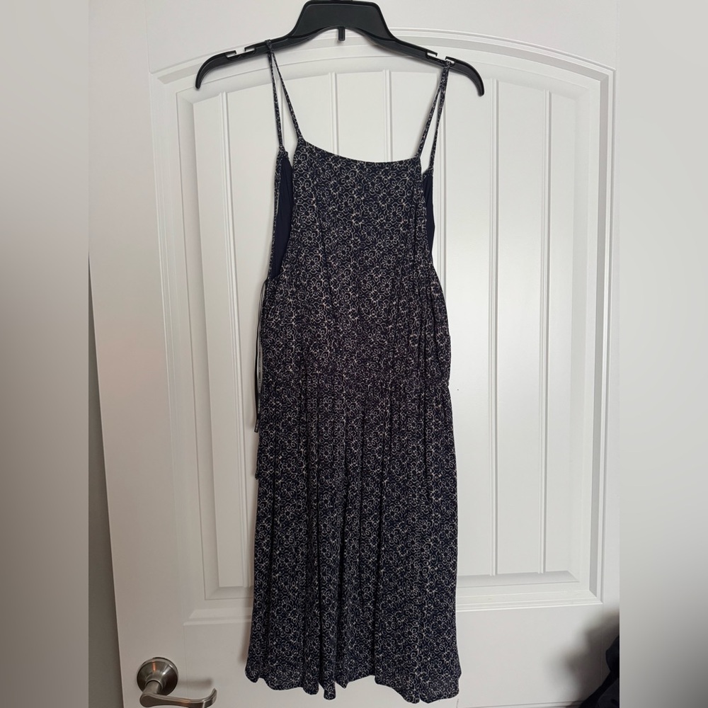 Forever 21 Navy Blue Maxi Dress with Pattern
